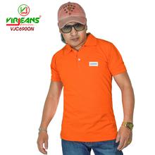 Virjeans Orange Polo Neck T-shirt for Men (VJC 690)