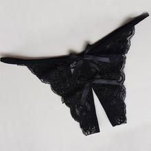 2017 New Arrive Women Sexy Opening Crotch Panties Ladies Flower Lace Female Briefs Thongs G-string Lingerie Sexy Underwear 6813