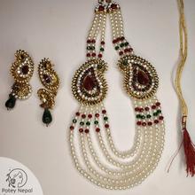 Traditional Gold Plated Pearl  Jewellery Set For Women