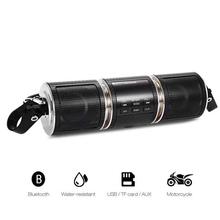 Motorcycle Bluetooth V2.1+ EDR Speaker Audio Player, Water-resistant Stereo Speaker, FM Radio AUX USB TF MP3 Player