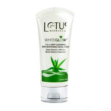 Lotus Herbals WHITEGLOW 3 in 1 Deep Cleansing Skin Whitening Facial Foam_100 gm
