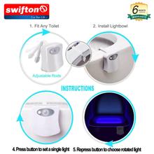 Toilet Night Light Bowl, Toilet Seat Light Bowl,   PIR Sensor Motion Activated, 8 Colors Changing LED Toilet Seat Night Light,