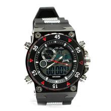 Supa Analog Digital Black Dial Watch For Men