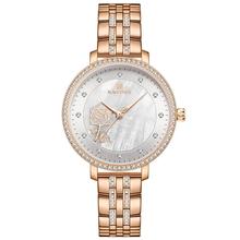 NAVIFORCE NF5017 Luxury Women Fashion Stainless Steel Waterproof Wrist Watch For Women  with Rhinestone Relogio Feminino