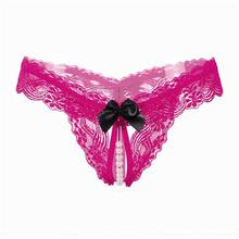 Women Sexy Lingerie hot erotic sexy panties open crotch porn transparent lace underwear crothless underpants g-string sex wear