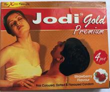 Jodi Gold Premium Condom Strawberry Flavor-3 Pack