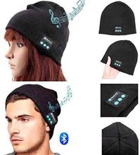 Wireless Bluetooth Knit Winter Hat Music Cap Hands-free Phone Call Answer Ears-free Speakers