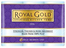 Royal Gold Luxurious Kitchen Towel 2 Rolls / 2 PLY