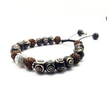 Unisex Rudrakasha Seed Wrist Mala%2F Bracelet