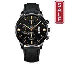 SALE - CUENA Fashion Men's Stainless Steel Watch Leather