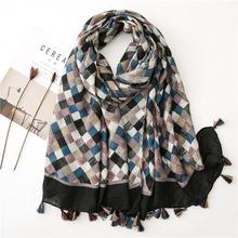 Korean Style Sun Protection Premium Printed Scarves For