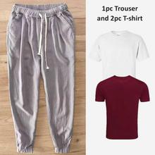 Men's Fashion Summer Combo Trouser and T-shirt