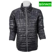 Sonam Gears Black Ultra Light Down Jacket For Men(607)