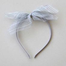 Grey Net Bow Hairbands