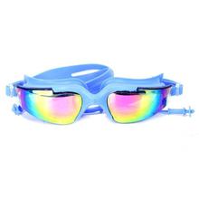 Anti Fog Mercury Plating Swimming Googles- Blue