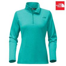 The North Face A2VG6 Tech Glacier 1/4 Zip Jacket For Women- Harbor Blue Heather