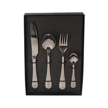 Oval-Based Cutlery Set - Mirrored Silver