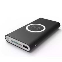 Portable Mobile 10000mAh Qi Power Bank - Grey