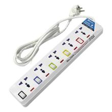 5 Port Surge Protector Extension Socket - White