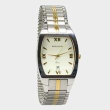 Romanson NM9962SM1CASIG Silver/Golden Strap Roman Dial Analog Watch For Men - White