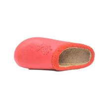 Red Warm Winter Rubber With Fur Inside Slipper-240