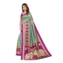 Anni Designer Women's Mysore Silk Printed Saree with