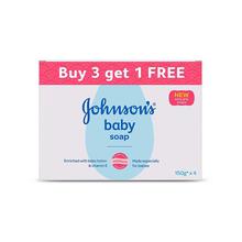 Johnson's Baby Soap 150gm( Buy 3 Get 1 Free)