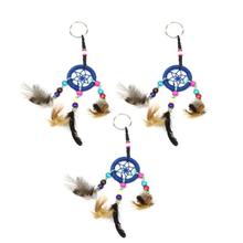 Combo of 3 Blue Dream Catcher Key Chain