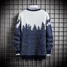 High Quality Knitted Sweater Men With Deer Pullover