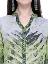 Stylee Lifestyle Green Cotton Printed Dress Material