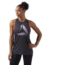 Reebok Black Burnout Fitness Tank Top For Women - CF5877