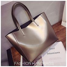 Shiny PU Leather Hand Bag For Women