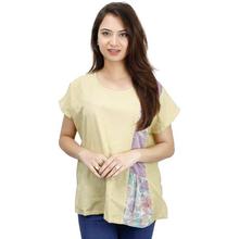 Yellow Printed Top For Women