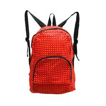 Red Star Print foldable back pack bag(4704129308003)