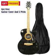 Black Godson Coffee House Indian Guitar With Free Guitar Bag And 2 Picks