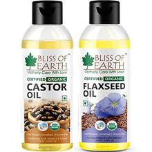 BLISS OF EARTH- Bliss of Earth Organic Castor Oil, 100ml and