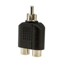 RCA Y Splitter Plug Adapter 1 Male to 2 Female