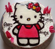 Hello Kitty Topping Cake - Chef's Bakery