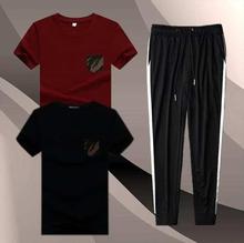 Summer Men's Trouser and T-shirt Combo Set