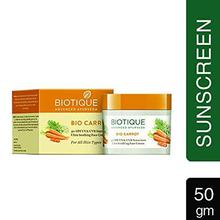 Biotique Bio Carrot Ultra Soothing Face Cream 40+ SPF Sunscreen (50gm)