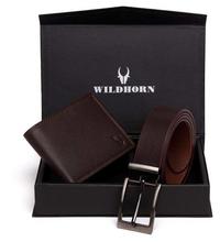 Wildhorn Nepal Genuine Leather Brown Wallet With Genuine Leather Belt Giftbox204