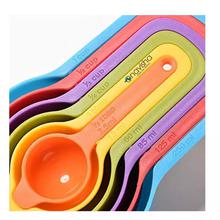 Navisha  6 Pcs/Set Colorful Plastic Baking Measuring Spoons