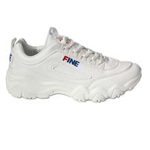 White Solid Sneakers For Women