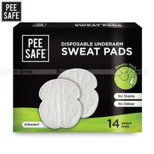 Pee Safe Disposable Underarm Sweat Pads (Straight) - Pack Of 14