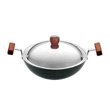 Hawkins Futura Deep-Fry Pan With Stainless Steel Lid (Hard Anodized)- 1.5 L/ 22 cm