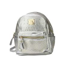 Silver Studded Backpack For Women