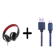 But Ptron Rebel Stereo Wired Headphone With Mic & Get Ptron Indigo Cable Jeans Cloths Sync Data Cable (ISO OR Android) For Free