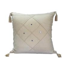 Cream Tassel Designed Cushion Covers - (5 Pieces)