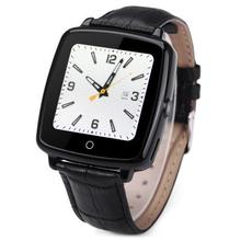 U11C Bluetooth 4.0 Leather Smart Watch Intelligent Wristwatch Sleep Monitor Compatible with android and ios – Black Color