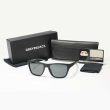 GREY JACK Polarized Black Frame Wayfarer Winter  Sunglasses (Unisex)